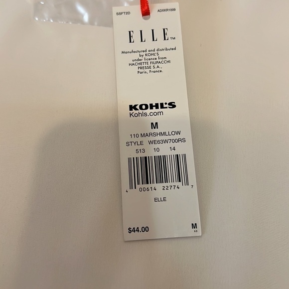 Elle White Blouse with Flare Sleeve and bottom.  Size M - Picture 4 of 8